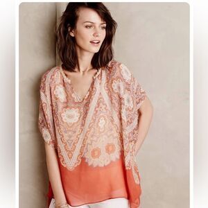 Anthropologie Maeve Nalina Silk Blouse